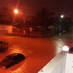 Vários pontos de alagamento são registrados na madrugada em Balneário Camboriú e região