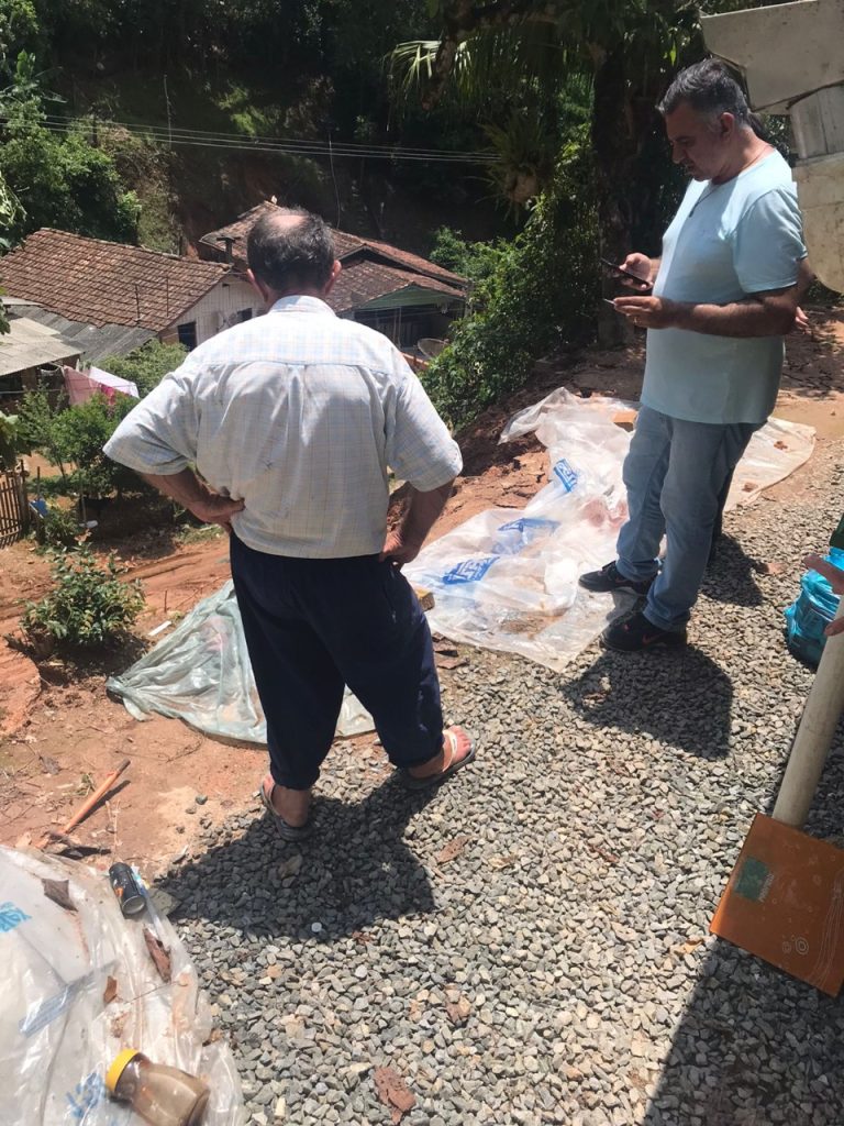 Chuva deixou estragos no bairro Santa Luzia