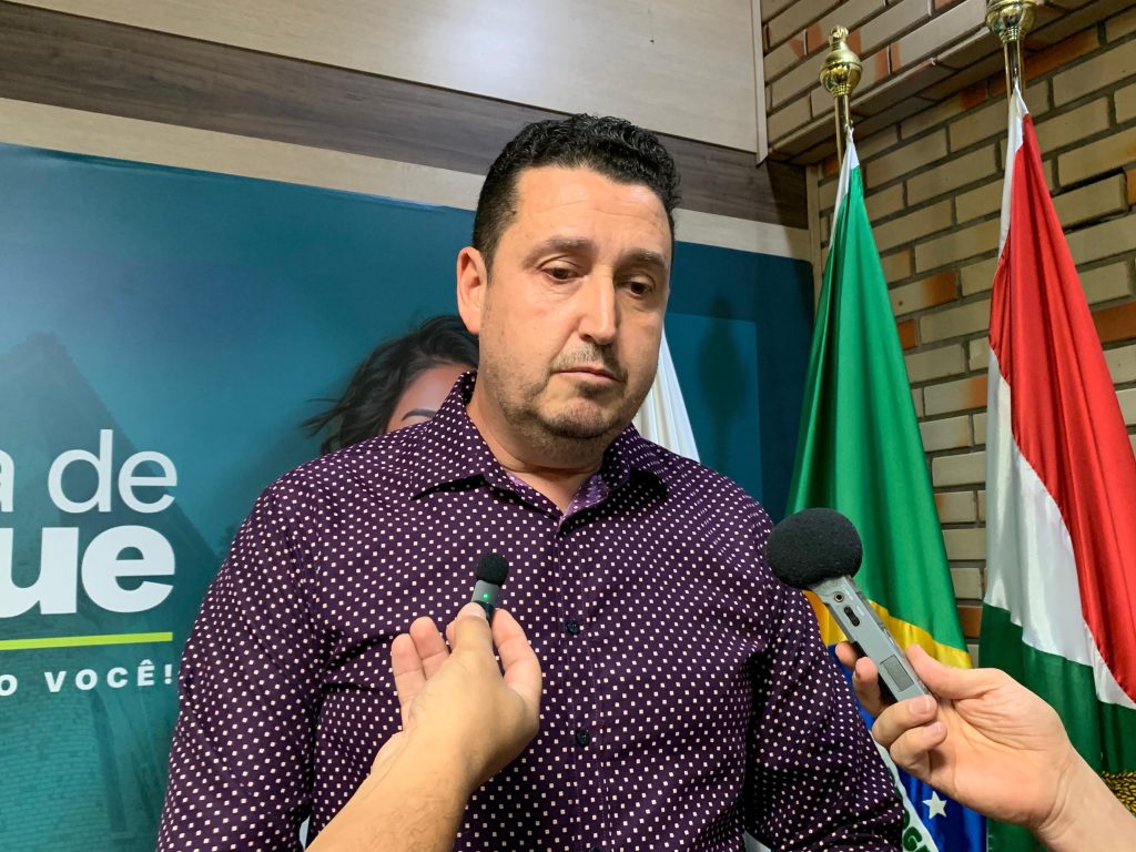 Jean Dalmolin após ser eleito presidente da Câmara de Brusque | Foto: Mariana Beuting