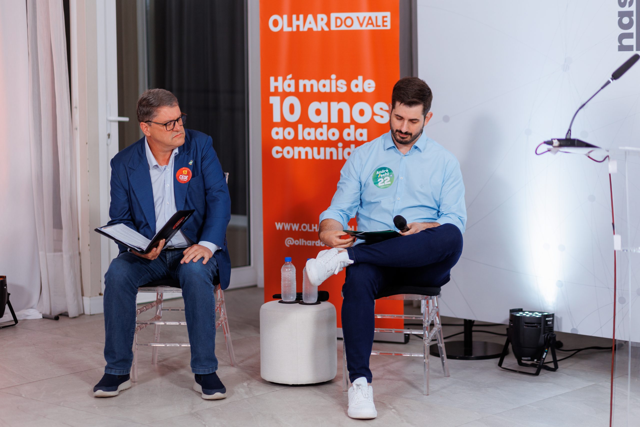 Bastidores: Confira galeria de fotos do Debate entre os candidatos a prefeito de Brusque