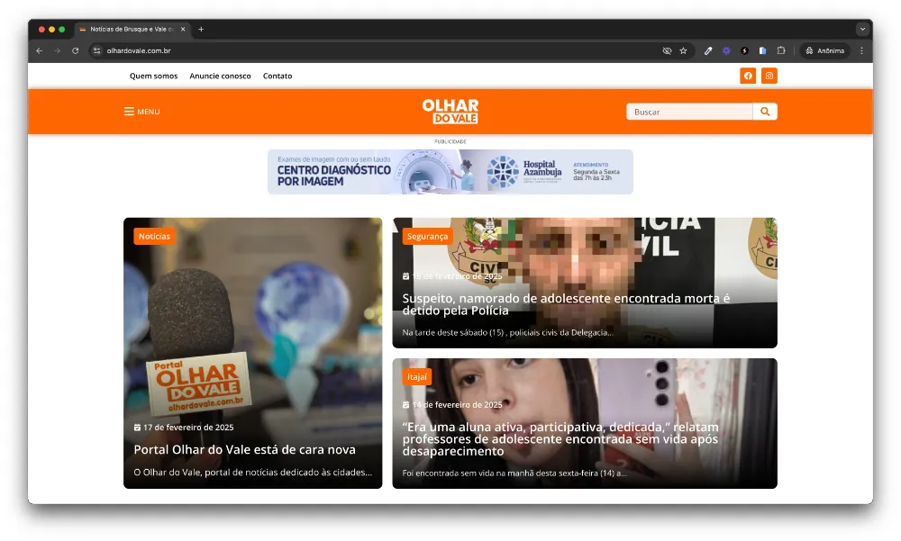 novo layout desktop