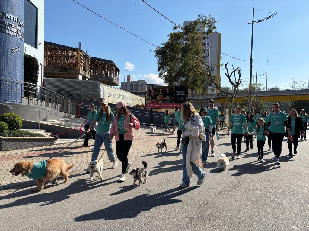 2ª Cãominhada em Brusque: Veja as fotos do evento que reuniu mais de 150 pets e seus tutores