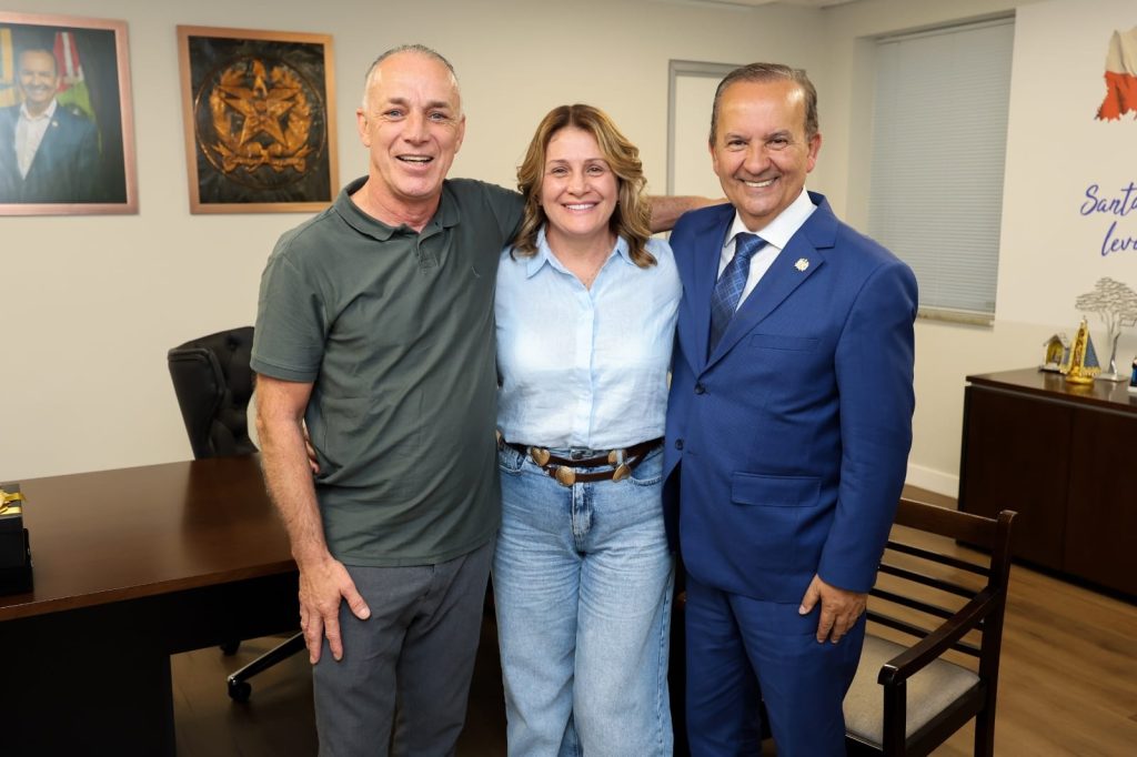 Ex-presidente do PL de Brusque se reúne com o governador Jorginho em Brasília