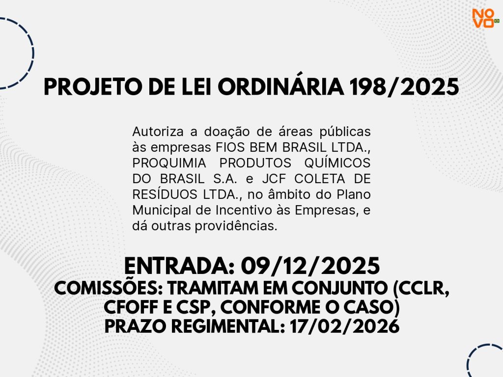 Entre a pressa e a cautela: regime de urgência pauta debate na Câmara de Brusque