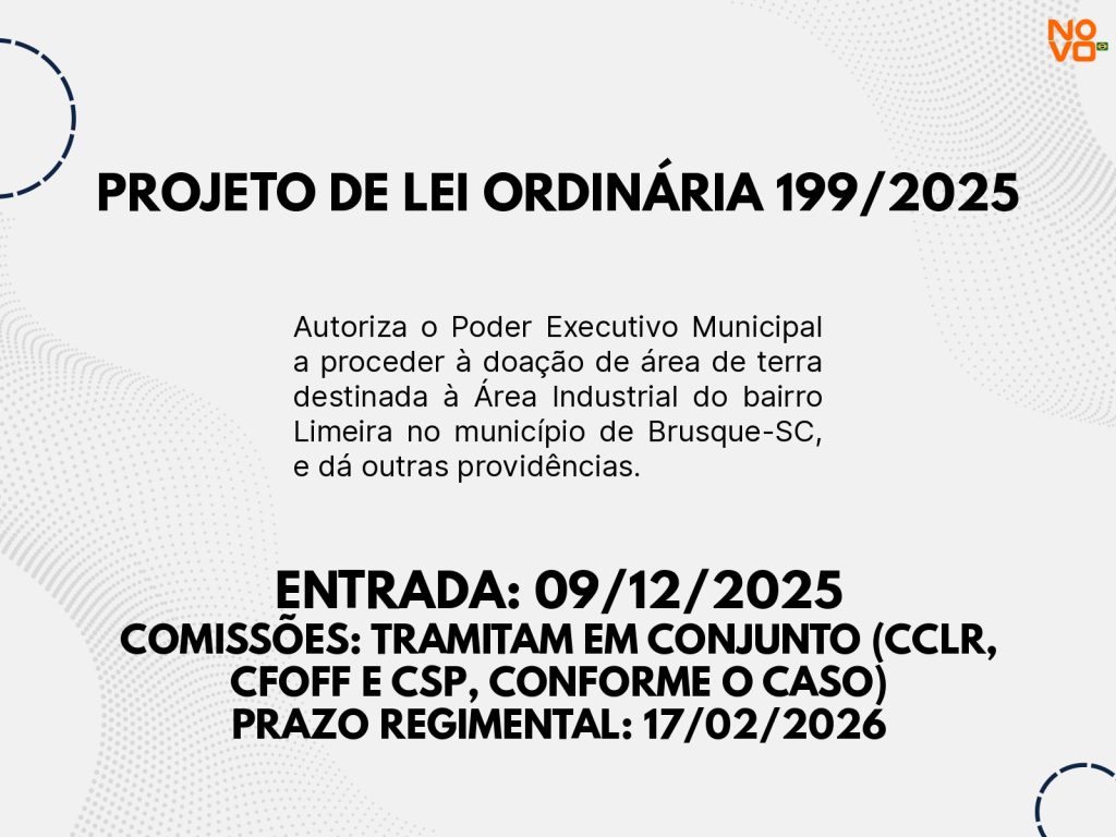 Entre a pressa e a cautela: regime de urgência pauta debate na Câmara de Brusque