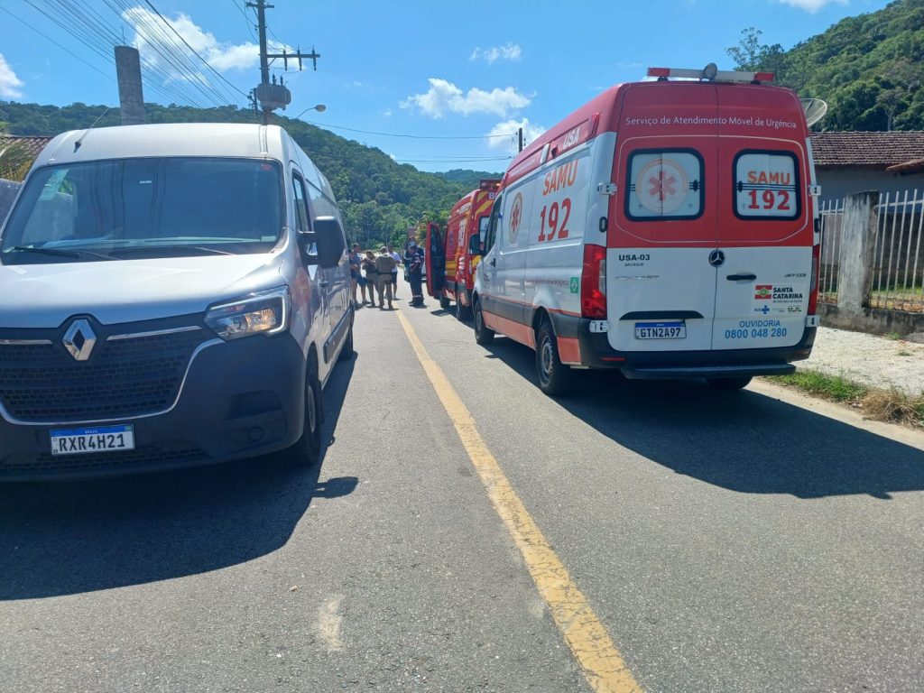 Homem morre após ser atropelado no bairro Limeira, em Brusque