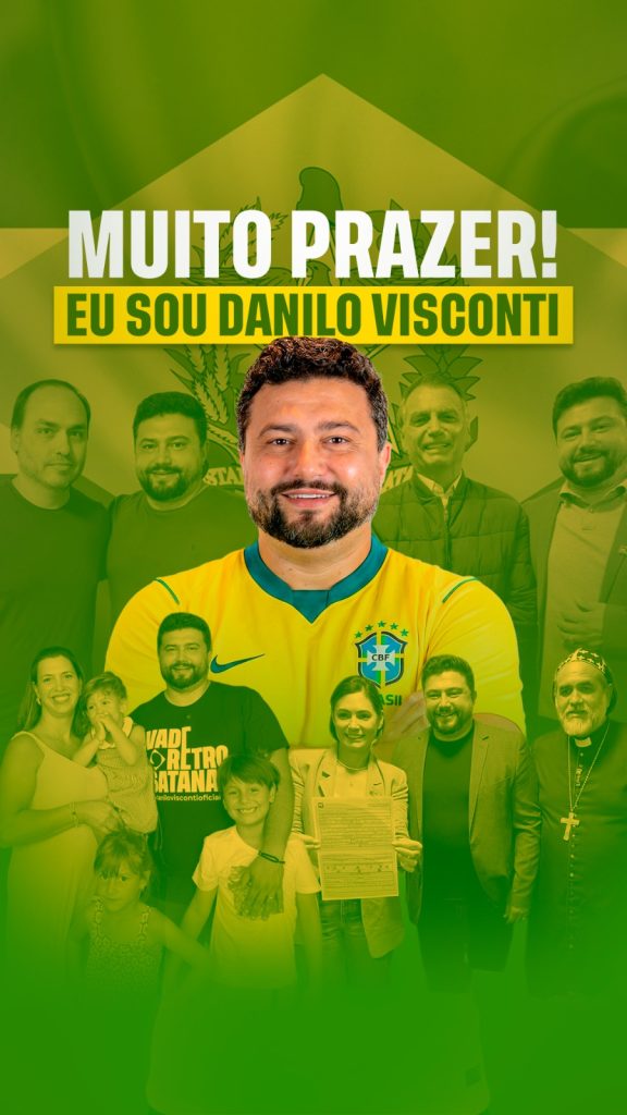 Com 32,4 milhões de visualizações em 30 dias, Danilo Visconti mostra força digital e avança politicamente