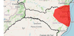 chuva santa catarina inmet